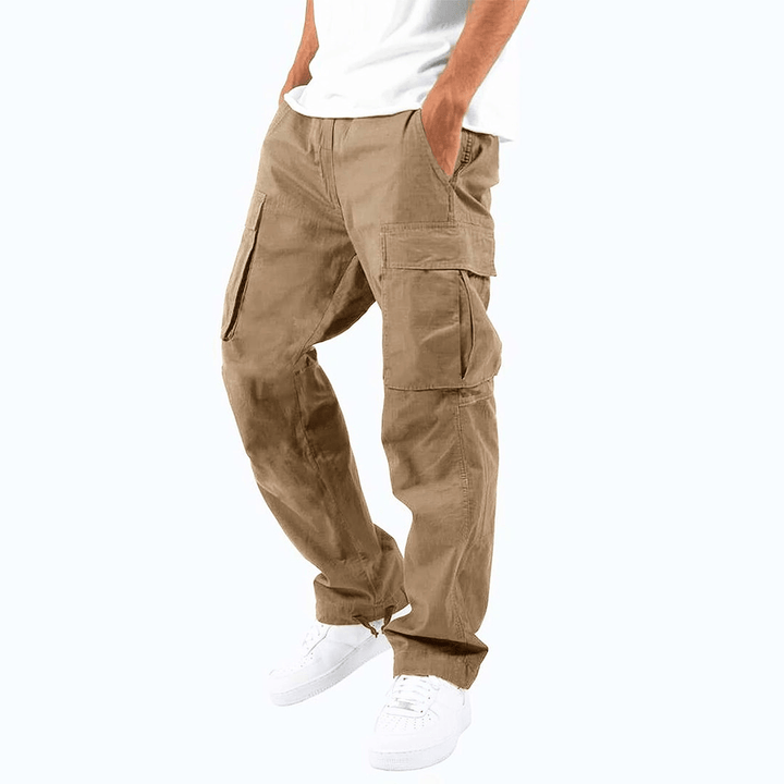 Levoire | Pantalon cargo hommes flexible et confortable poches pratiques Khaki