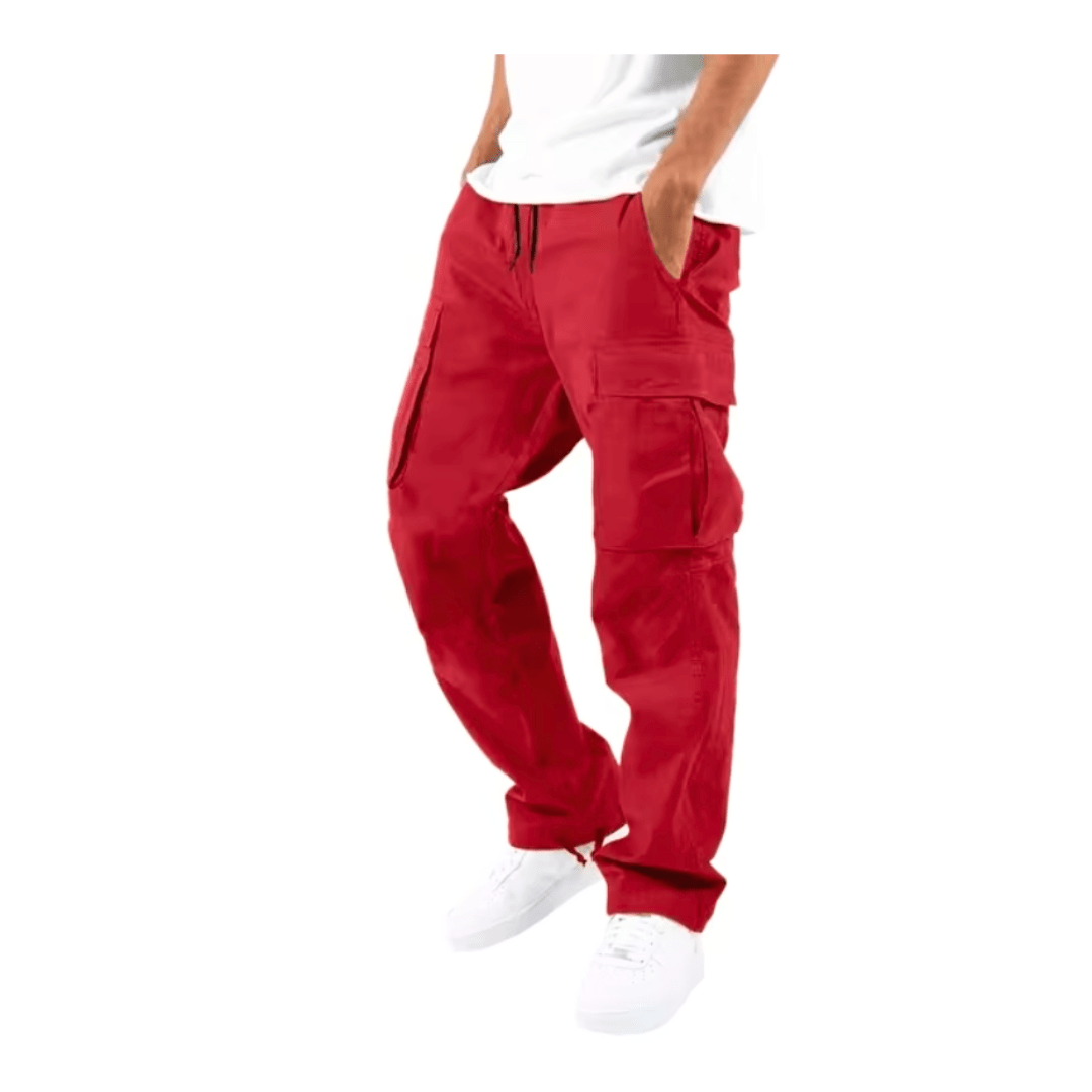 Levoire | Pantalon cargo hommes flexible et confortable poches pratiques Rot