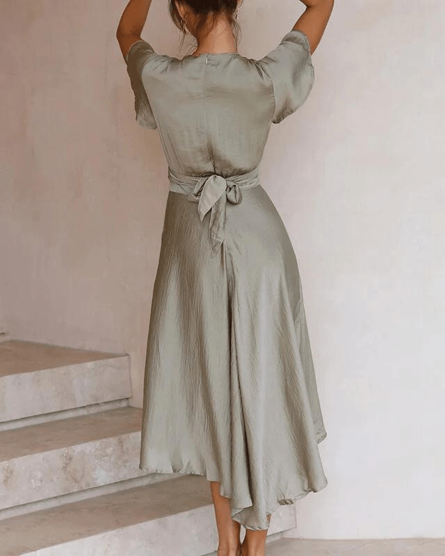 Levoire | Robe En Coton À Décolleté En V Pour Femmes