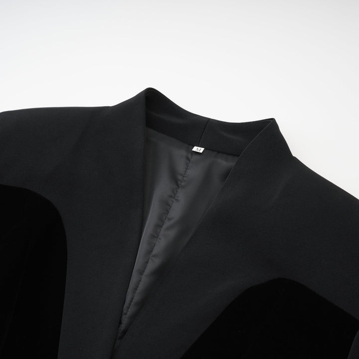 Levoire | Veste Noire À Panneaux