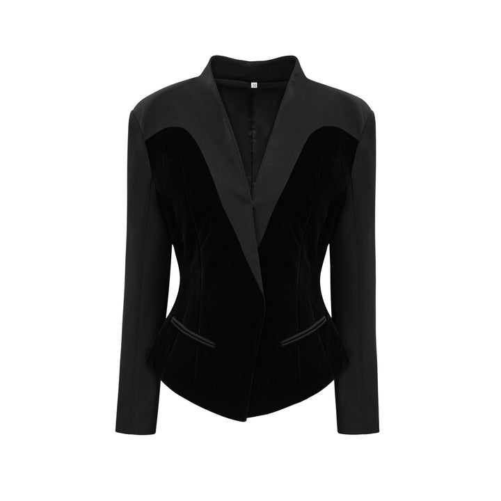 Levoire | Veste Noire À Panneaux