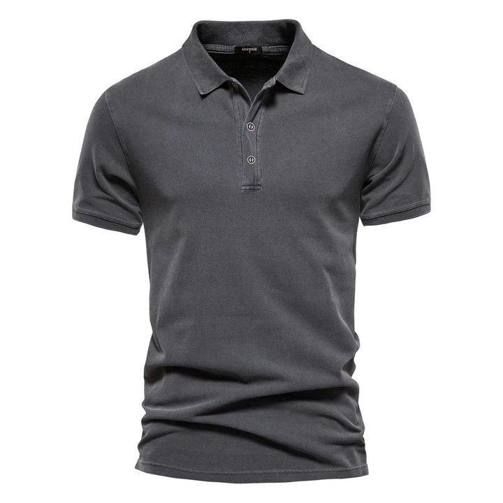 Levoire | Polo En Coton Pour Hommes Gris