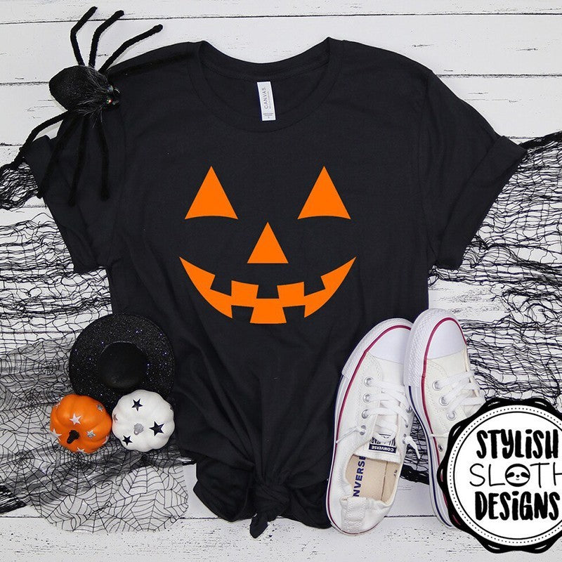 Levoire | Femmes Halloween Citrouille Tête Série T-shirt Must