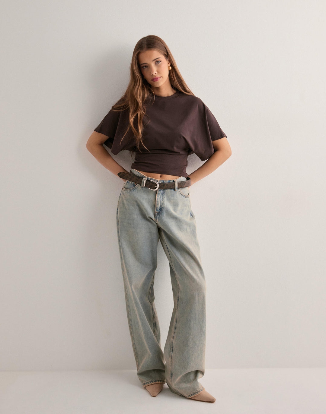 Levoire | T-Shirt Icône À Manches Larges Braun
