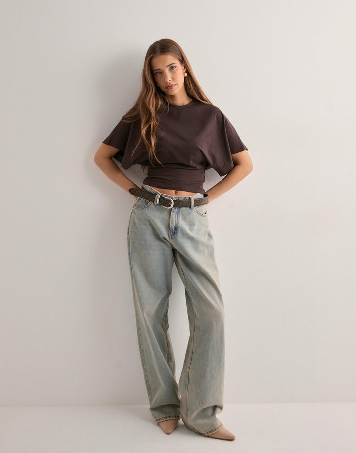 Levoire | T-Shirt Icône À Manches Larges Braun