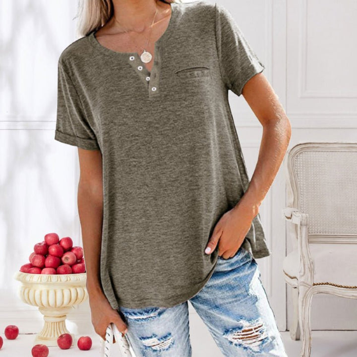 Levoire | T-Shirt Avec Poche Poitrine Pour Femmes Braun