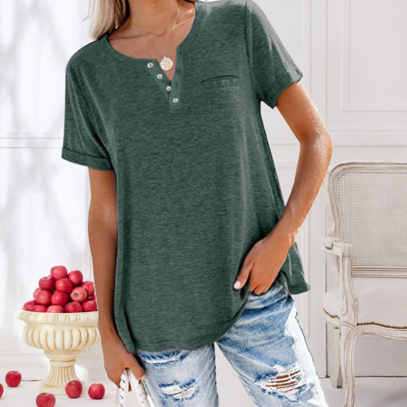 Levoire | T-Shirt Avec Poche Poitrine Pour Femmes Vert