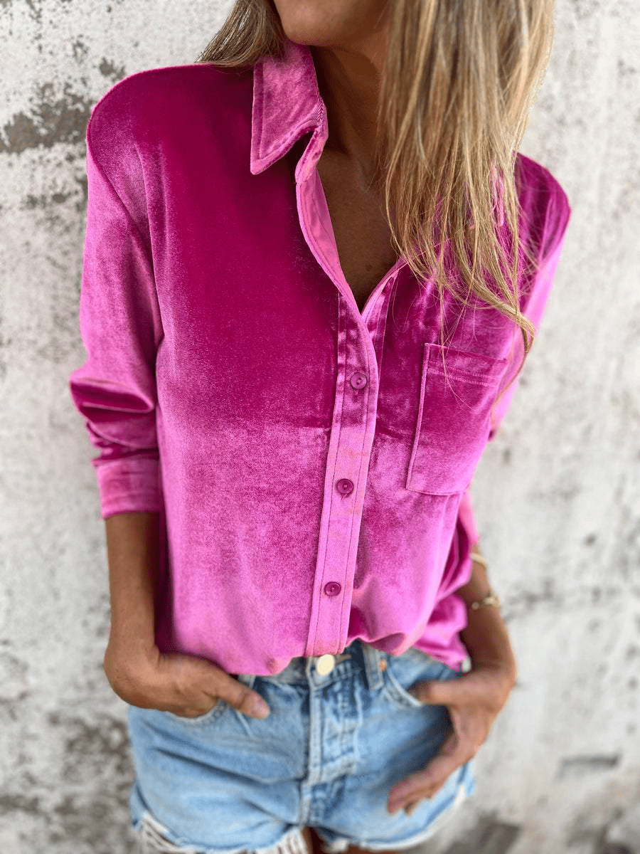 Levoire | Chemise velours manches longues femme Rosenrot