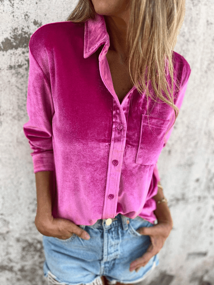 Levoire | Chemise velours manches longues femme Rosenrot
