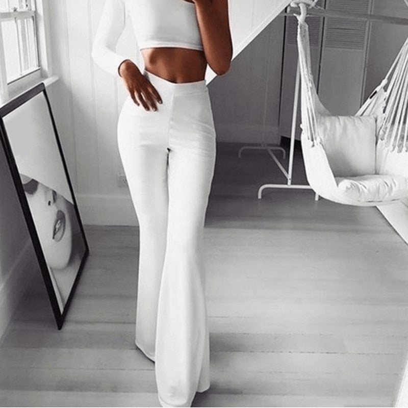 Levoire | Pantalon chic décontracté femme Blanc