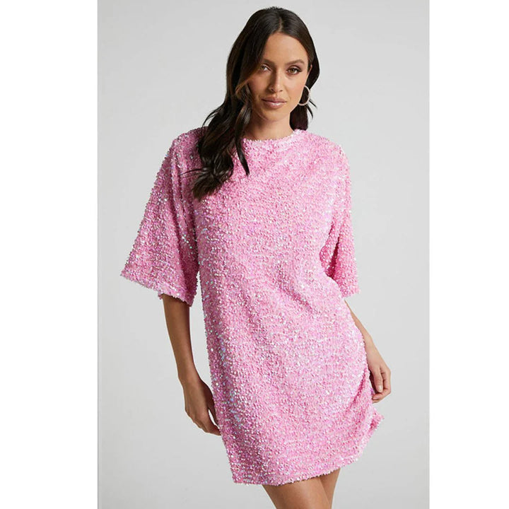 Levoire | Robe De Fête Avec Des Carreaux Rosa