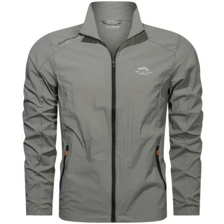 Levoire | Veste D'Été Coupe-Vent Avec Fermeture Éclair Gris foncé
