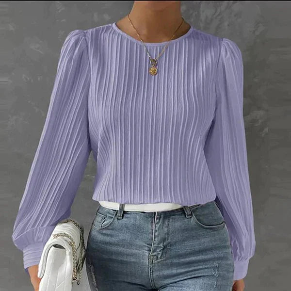 Levoire | Plissé Élégant Pour Femmes Manches Longues Lilas