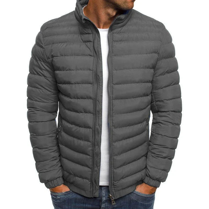 Levoire | Veste Tampon Chaud Avec Fermeture Éclair Manches Longues Gris