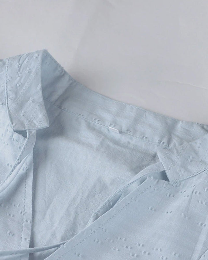 Levoire | Robe Chemise Boho Décontractée Avec Décolleté En V Pour Femmes