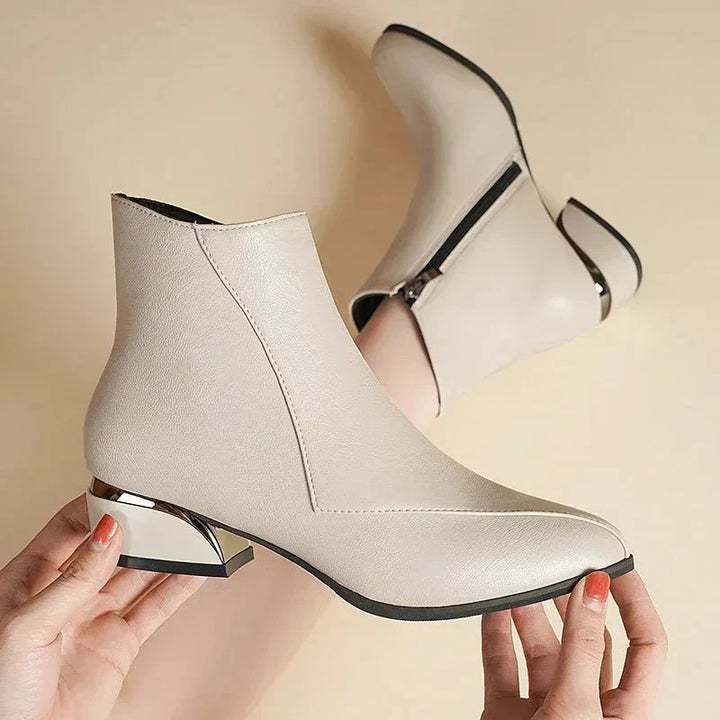 Levoire | Femmes Élégant Fermetures Éclair Confortable Beige