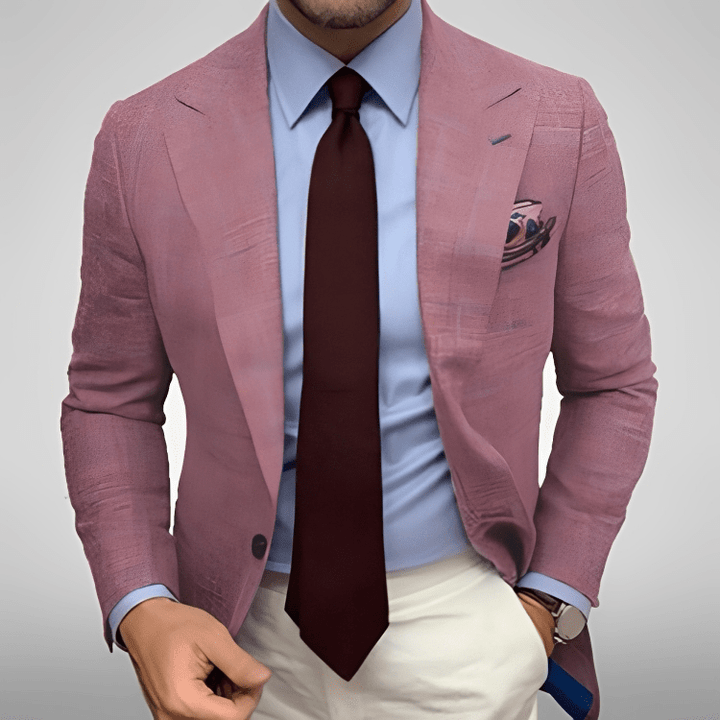 Levoire | Blazer À Un Bouton Pour Homme Rosa