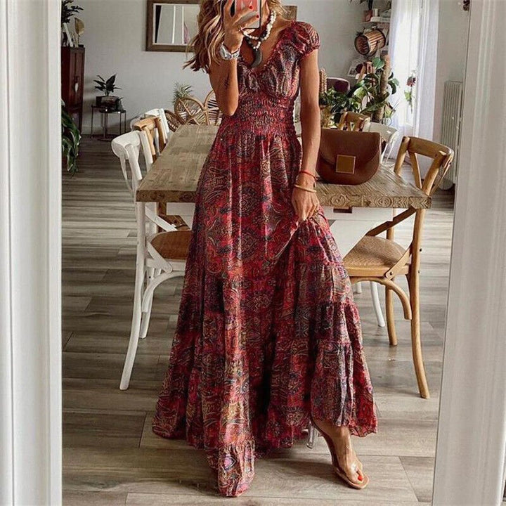 Levoire | Robe Maxi Bohème Pour Femmes Rot