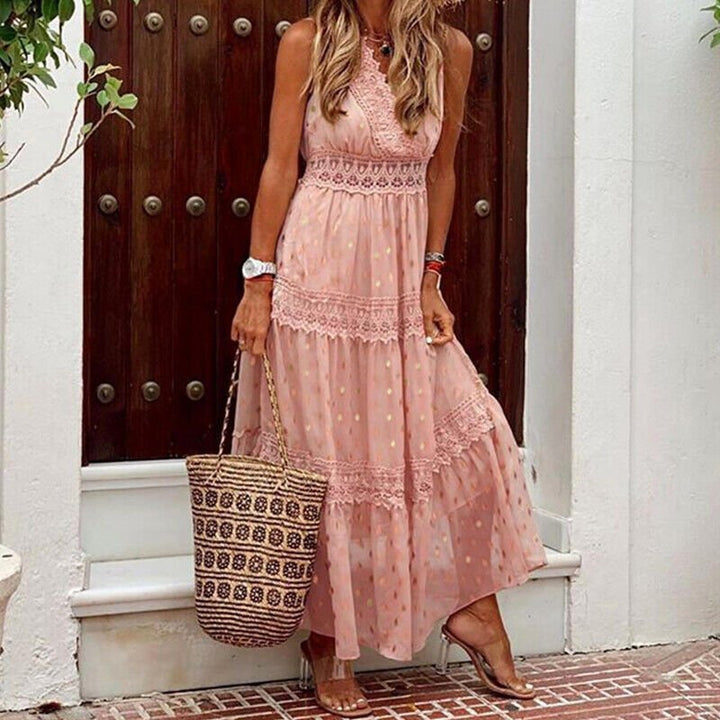 Levoire | Robe Maxi D'Été Pour Femmes Rosa