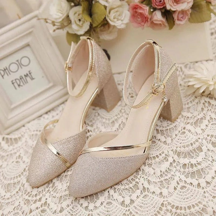 Levoire | Chaussures à talons blocs élégantes pour femmes avec bride de cheville Commander