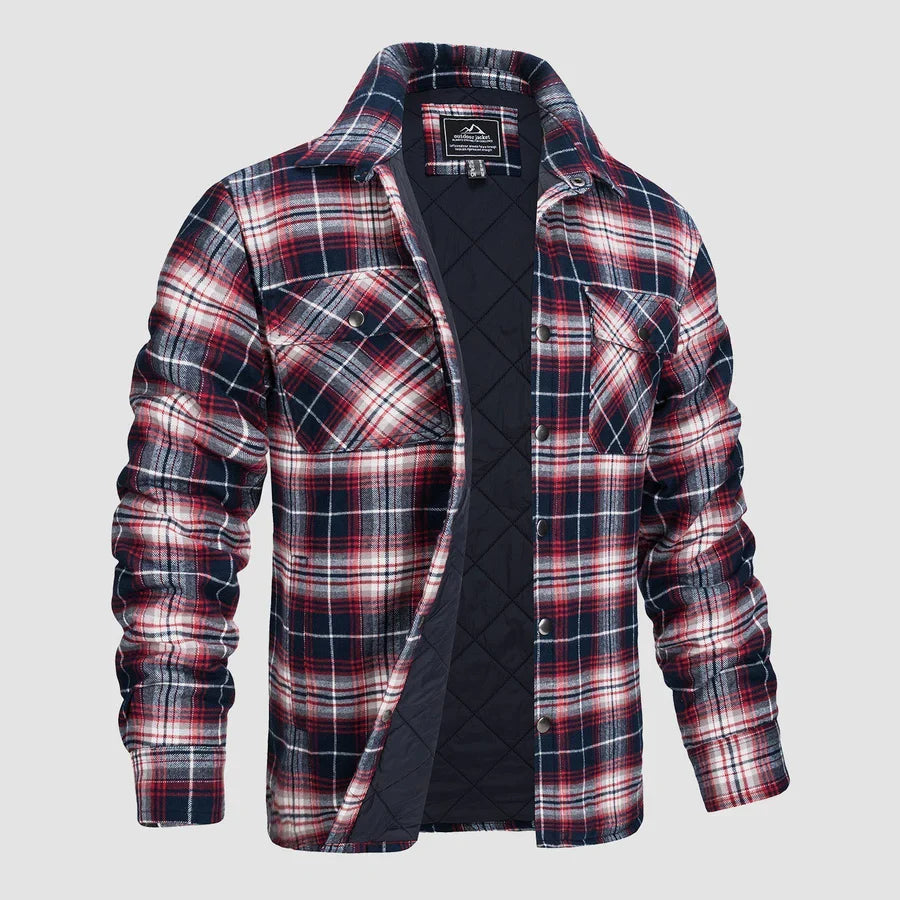 Levoire | Chemise à manches longues pour hommes avec boutons Rot Bleu