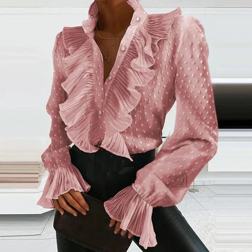 Levoire | Élégante blouse détails volants manches longues