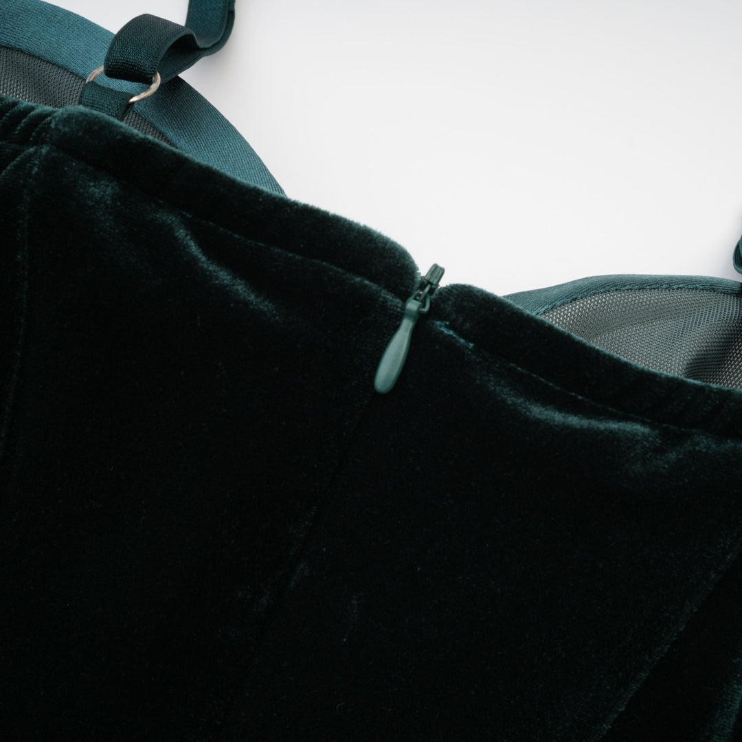 Levoire | Robe Midi Bustier Verte