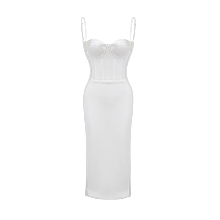 Levoire | Robe Midi Bustier Verte