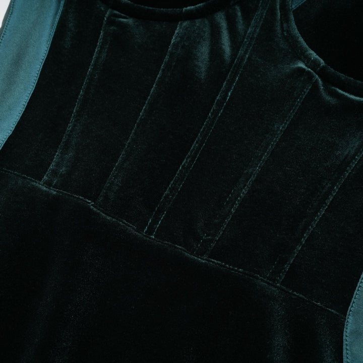 Levoire | Robe Midi Bustier Verte