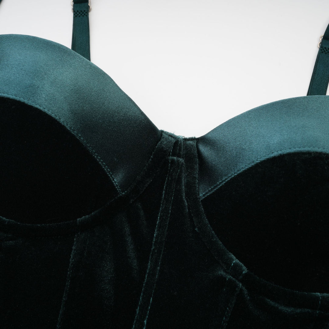Levoire | Robe Midi Bustier Verte