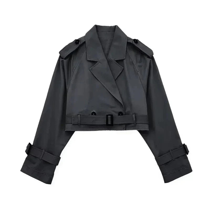 Levoire | Veste Cropped Printemps/Été Gris foncé