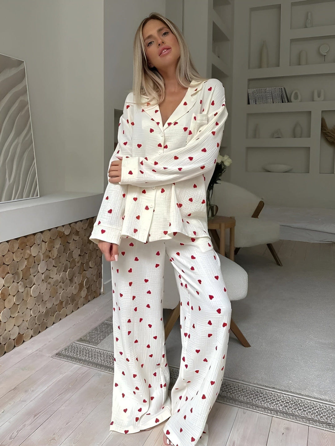Levoire | Esteettinen Sydän Pyjama Setti