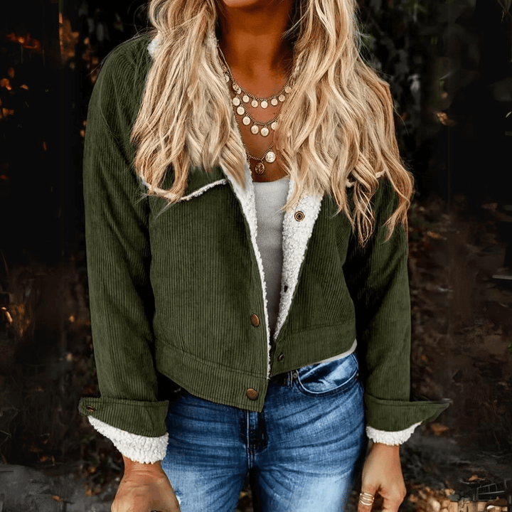 Levoire | Veste En Corduroy Vert
