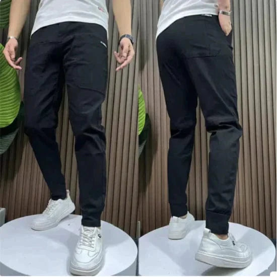 Levoire | Pantalons Cargo Ajustés Pour Hommes Confort Et Style Noir