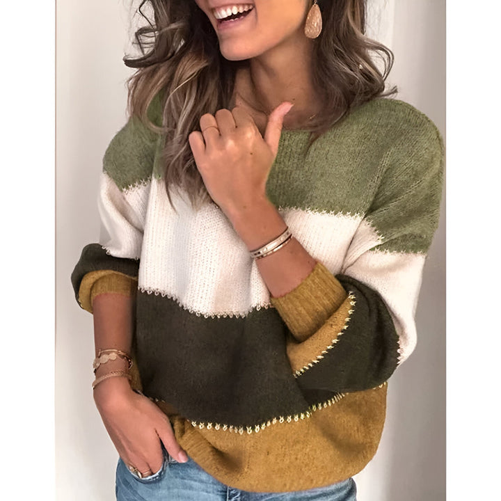 Levoire | Grande Taille Sweat-Shirt À Rayures Jaune