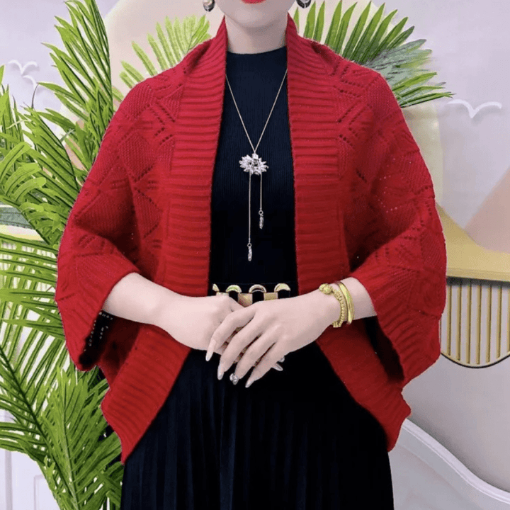 Levoire | Pull raffiné femmes Pull Jumper Gilet Rot Une taille