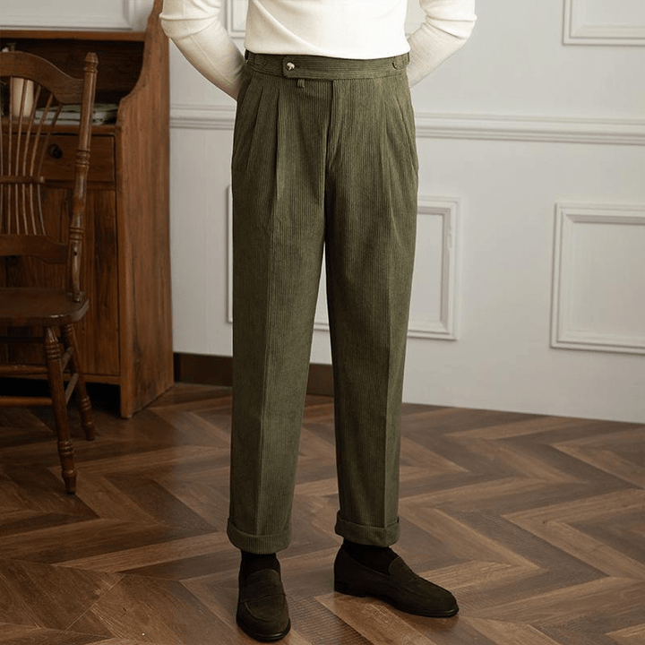 Levoire | Pantalon Cordura Rétro Homme vert olive