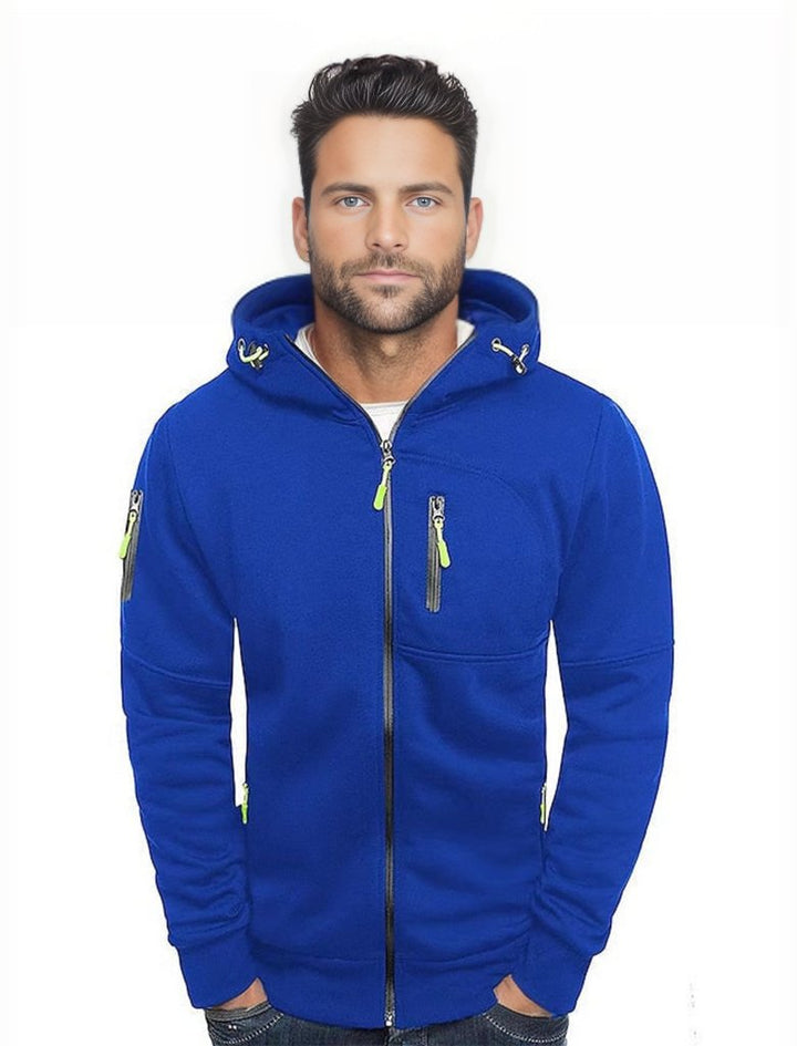 Levoire | Sweat-Shirt Sportif Pour Hommes Avec Capuche Bleu