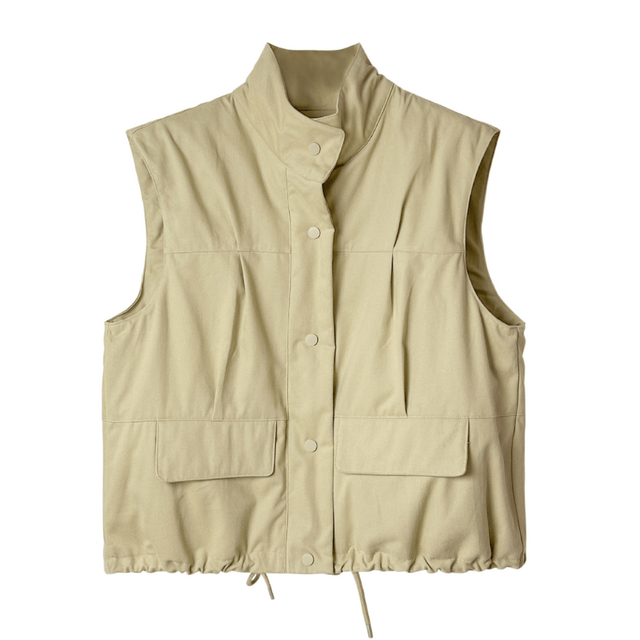 Levoire | Gilet doux sans manches femme Beige