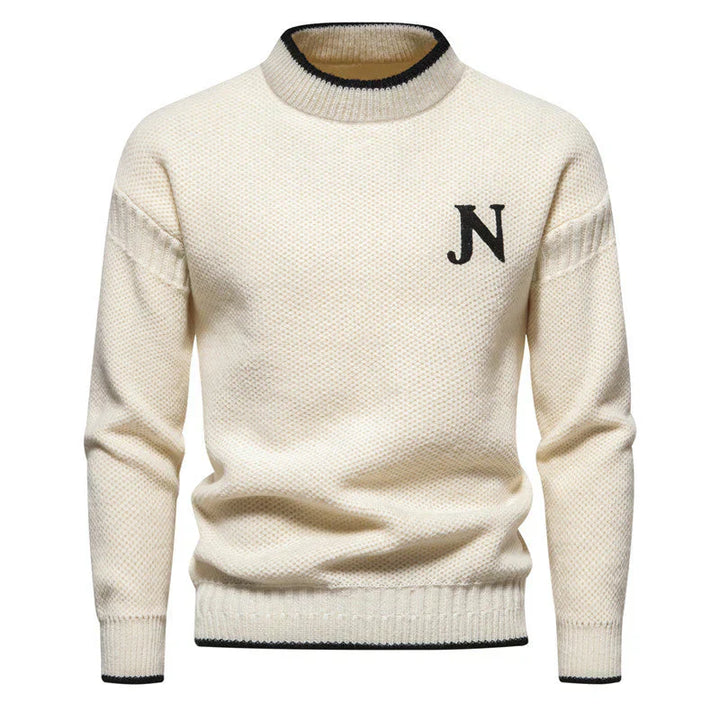 Levoire | Pull En Tricot Pour Hommes Blanc