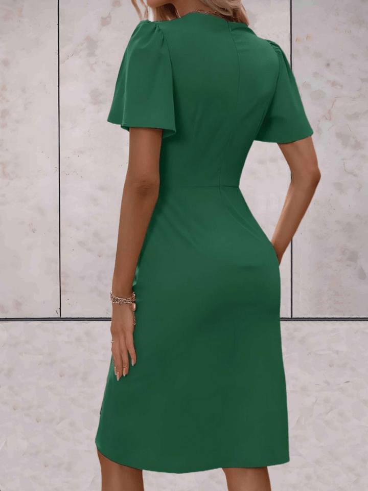 Levoire | Robe enveloppante classique pour femmes avec décolleté en V classique et élégant