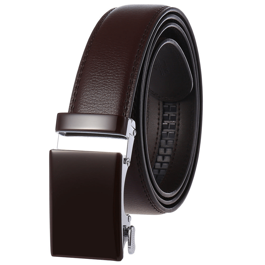 Levoire | Ceinture Boucle Automatique Homme Brun foncé