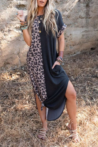 Levoire | Nouvelle Tendance Urbaine Femme Col Rond Paquet Hanches Robe Longue