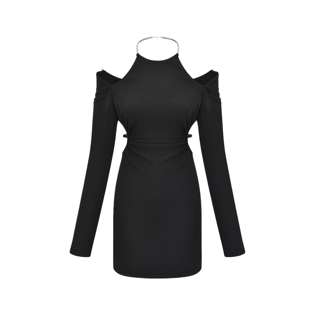 Levoire | Niveau Off Épaule Taille Coupé Robe Découpée
