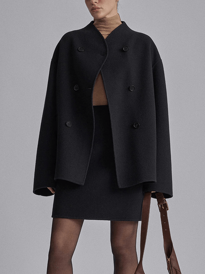 Levoire | Manteau femme grande taille tendance design et mode Noir