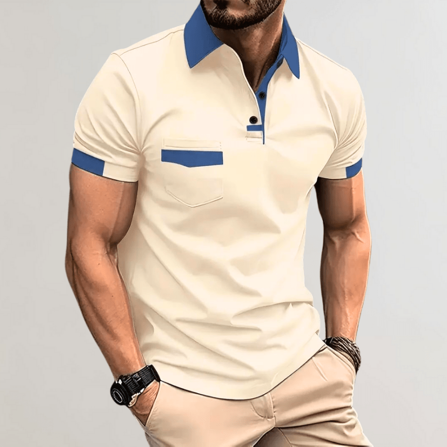 Levoire | Chemise Polo Tendance Homme Abricot