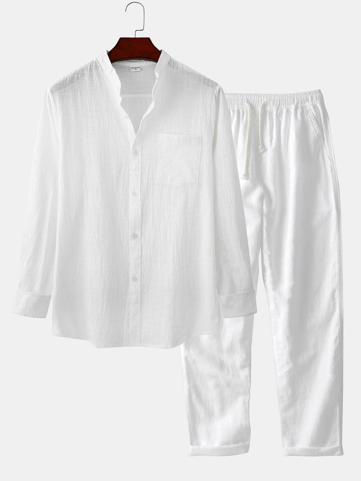 Levoire | Ensemble Chemise Pantalon Homme Blanc