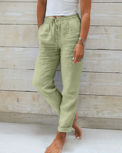 Levoire | Pantalon Lin Taille Élastique Femme