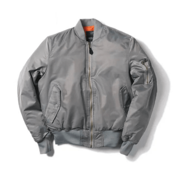 Levoire | Veste Bomber Unisexe Tendance Gris