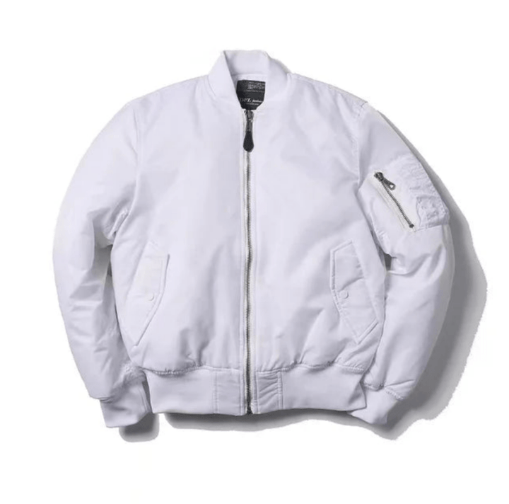 Levoire | Bomber jacket unisexe tendance Design classique & Confortable Blanc